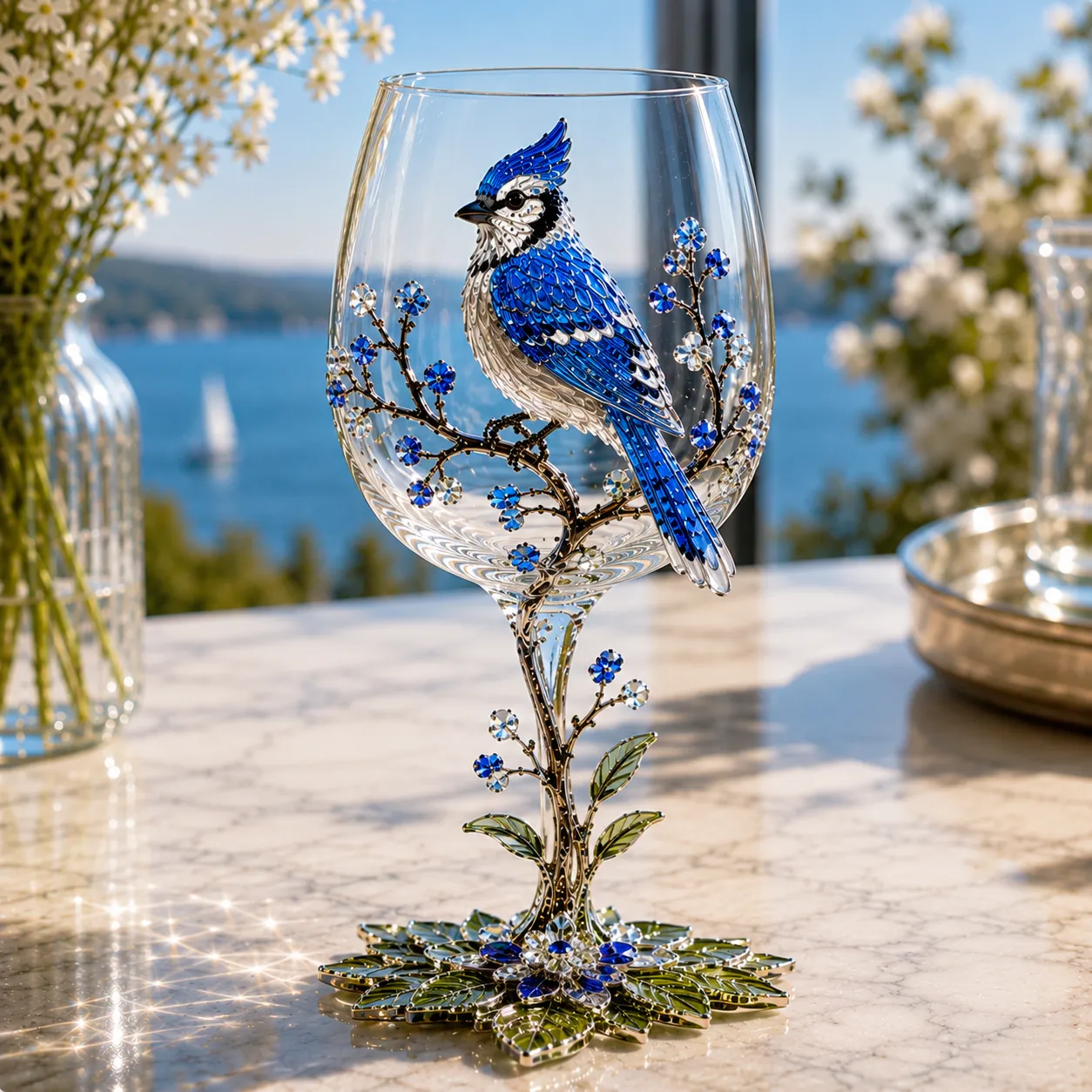 🐦3D Bird Wine Glass Collection Gift Box Set✨