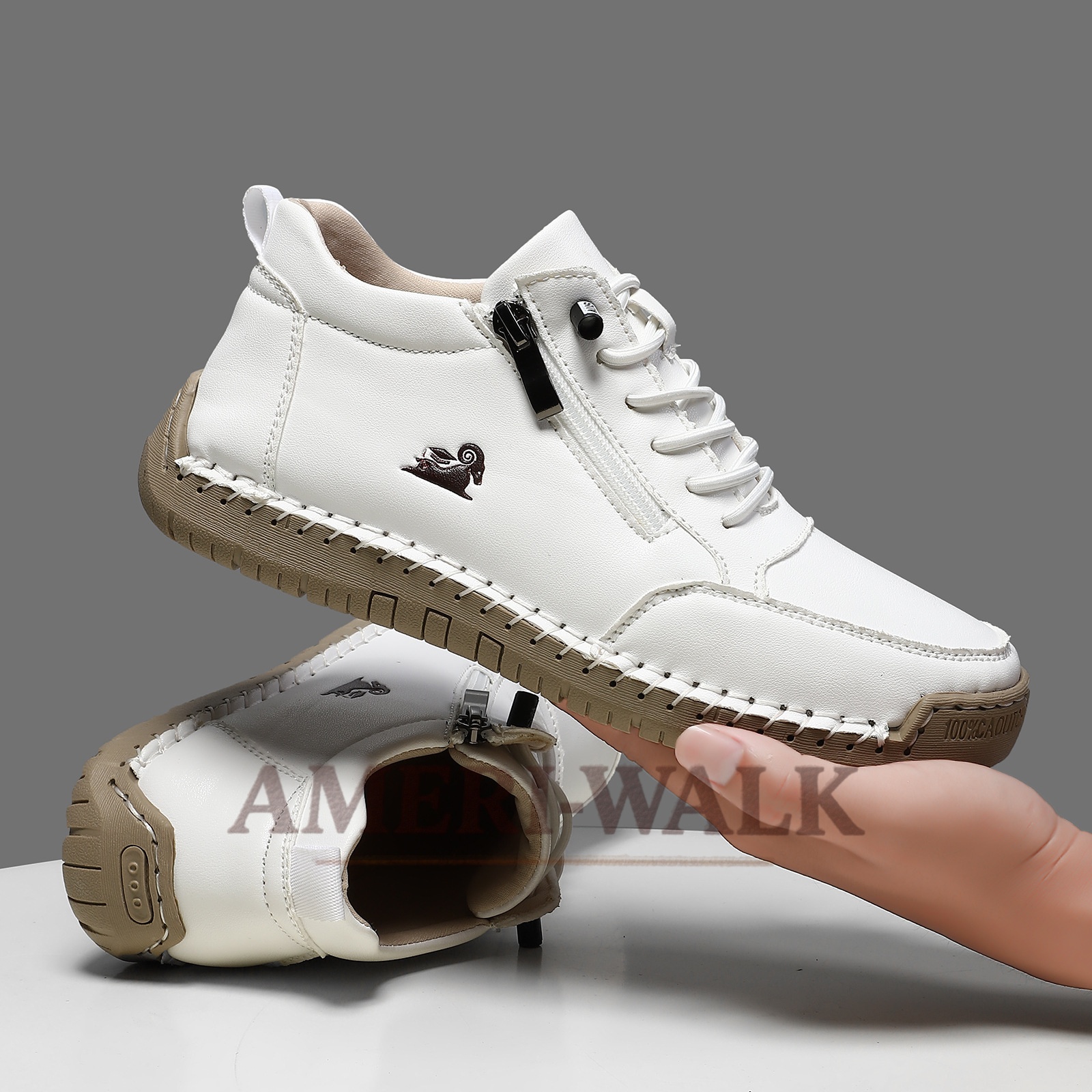 ⏰Promotion - 70% OFF🔥 Ameriwalk™ Unisex Leather Loafer Orthopedic Walking Shoes