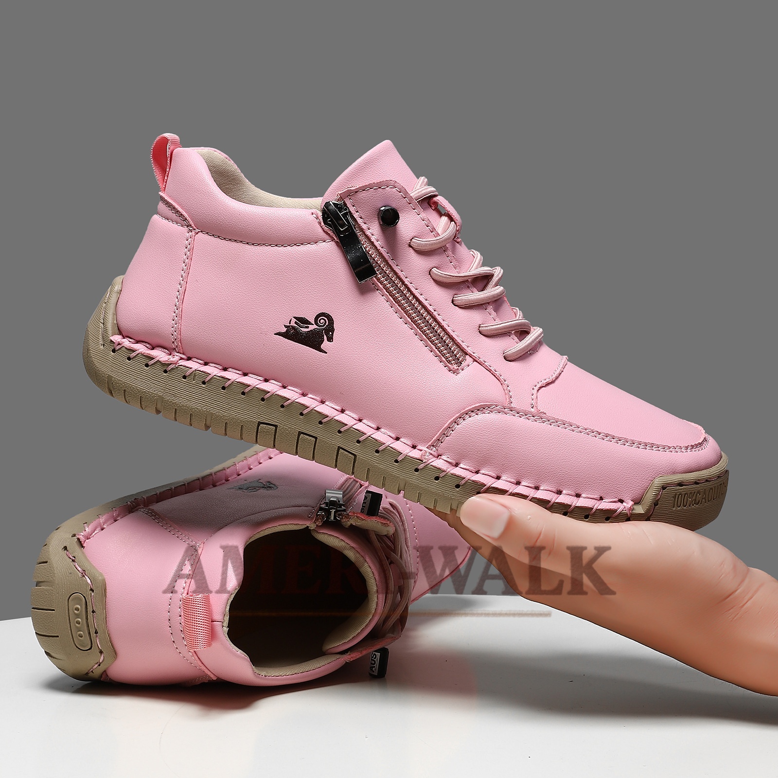 ⏰Promotion - 70% OFF🔥 Ameriwalk™ Unisex Leather Loafer Orthopedic Walking Shoes