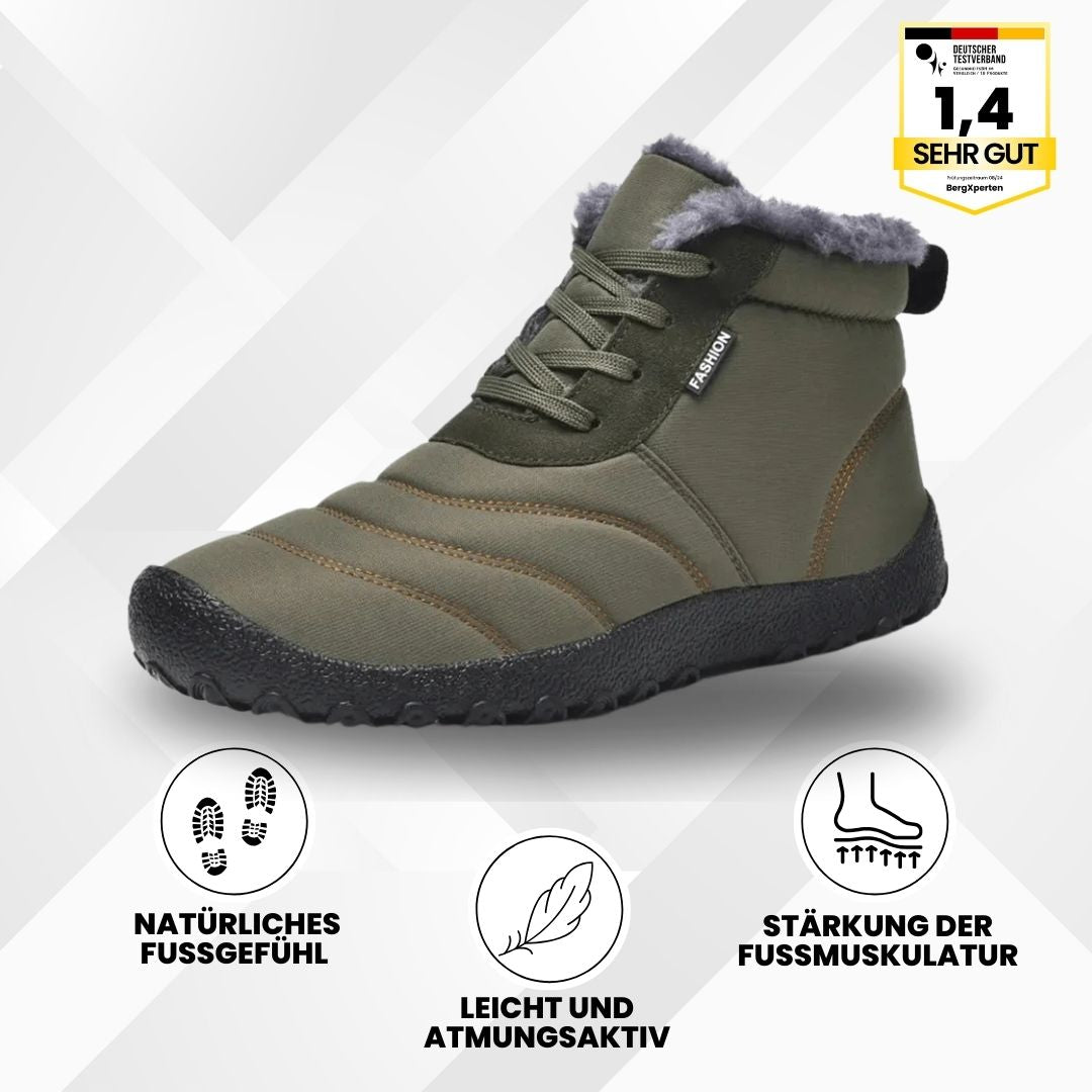 pain-relieving, water-repellent & lined barefoot shoes