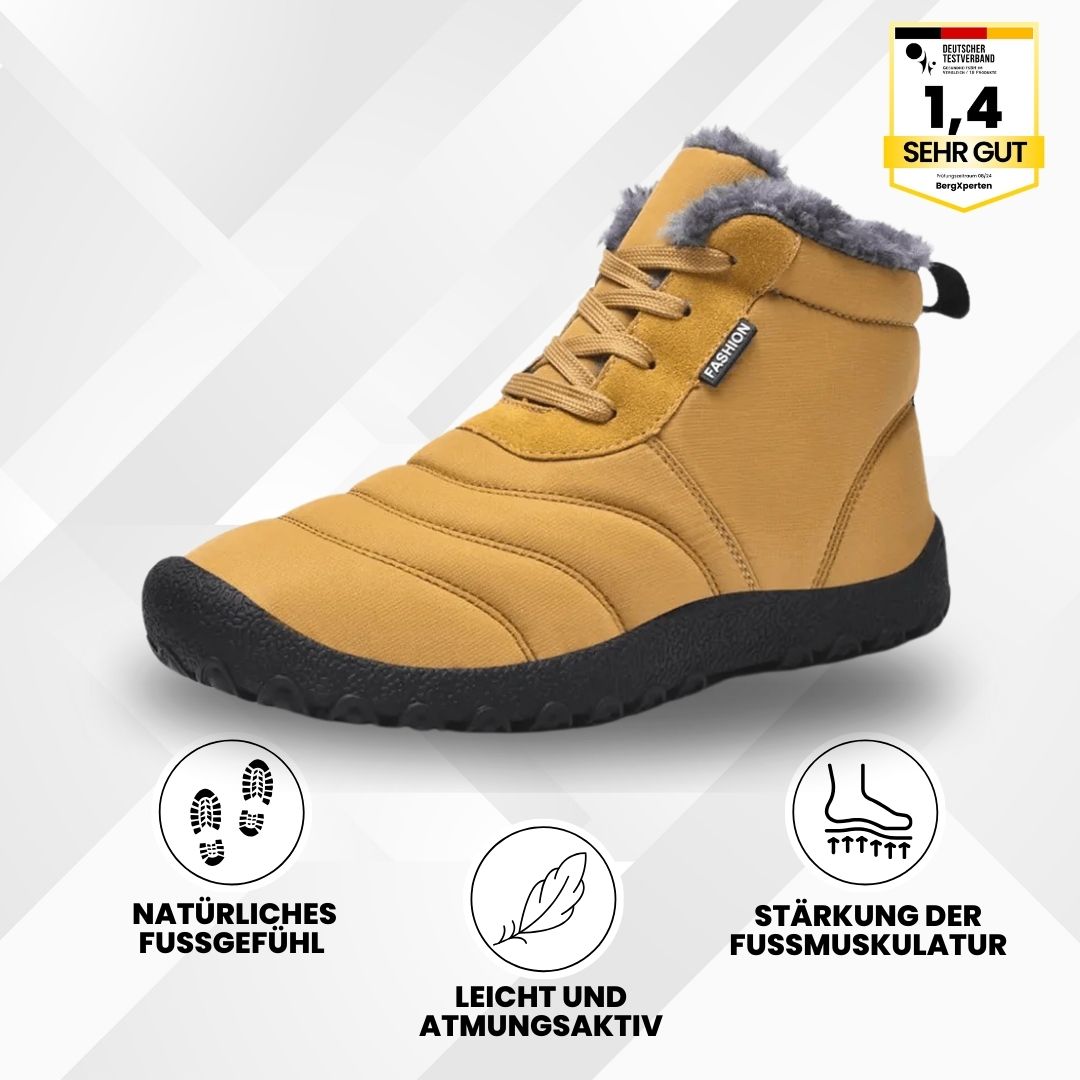 pain-relieving, water-repellent & lined barefoot shoes