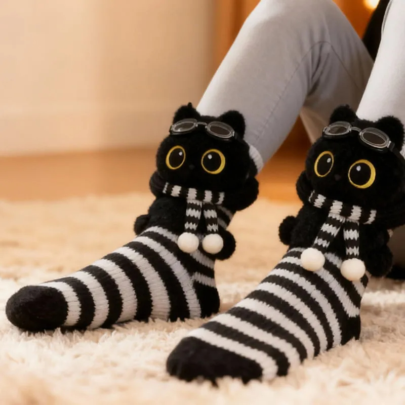 🎁 Cosy 3D Knit Animal Socks, Cute & Comfy for You or a Lovely Gift 💝