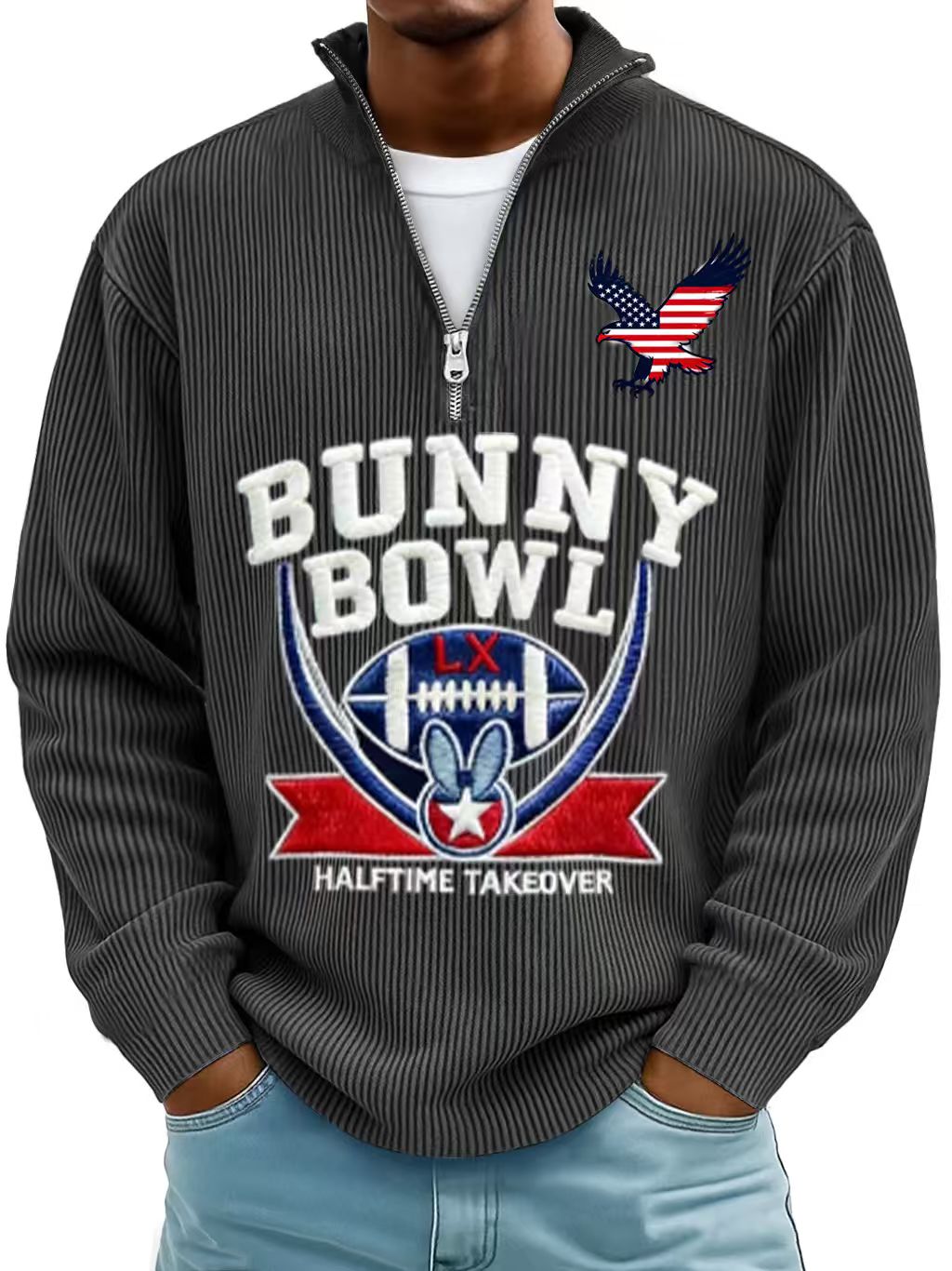 Men’s Cozy Cashmere-Blend Sweatshirt Inspired by Classic Rugby Style