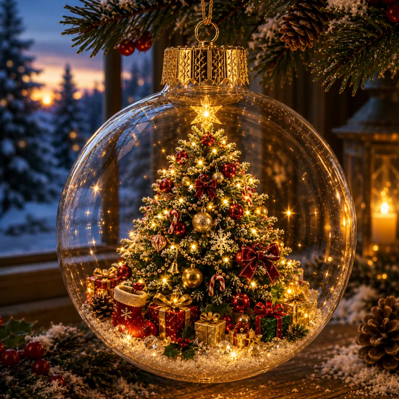 🔥Limited time 70% OFF -✨🎄 Glowing Christmas Story Ornament – Light-Up Mini Holiday Scene