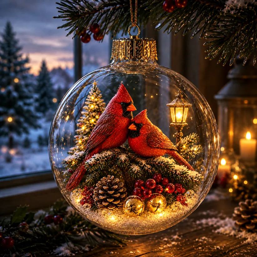 🔥Limited time 70% OFF -✨🎄 Glowing Christmas Story Ornament – Light-Up Mini Holiday Scene