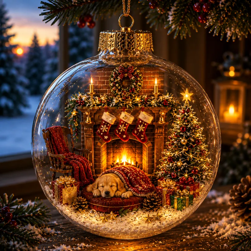 🔥Limited time 70% OFF -✨🎄 Glowing Christmas Story Ornament – Light-Up Mini Holiday Scene