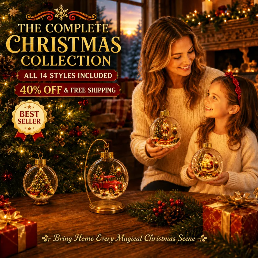 🔥Limited time 70% OFF -✨🎄 Glowing Christmas Story Ornament – Light-Up Mini Holiday Scene