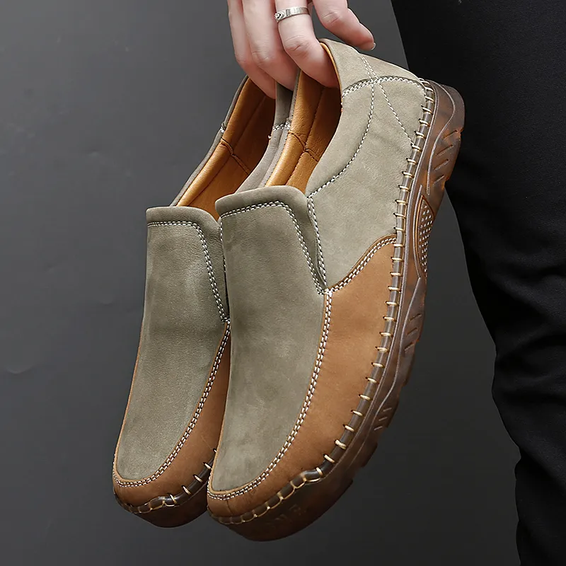 ⏰ Clearance Sale – 60% OFF 🔥Men’s Luxury Leather Loafers – Comfortable Walking Shoes with Arch Support, Business Casual Slip-On Dress Shoes