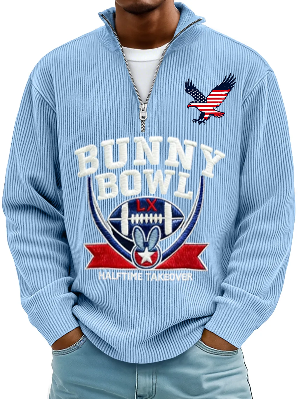 Men’s Cozy Cashmere-Blend Sweatshirt Inspired by Classic Rugby Style