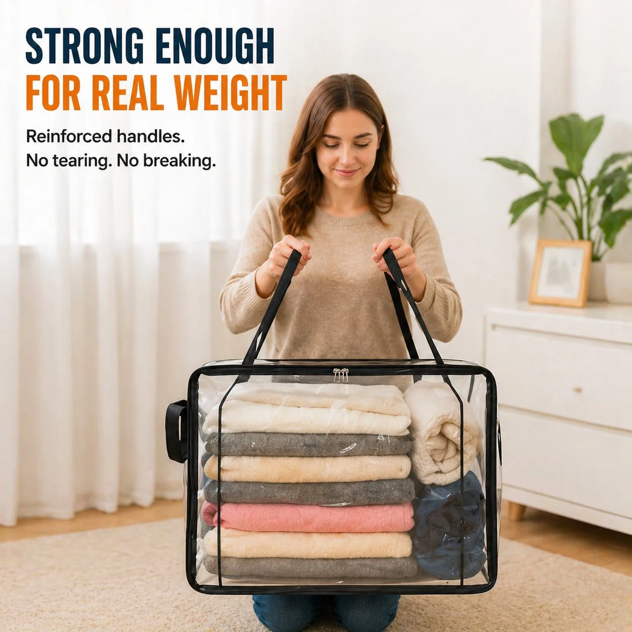 🎁 Mother's Day Sale 49% OFF📦Large Heavy-Duty Thick Plastic Clear Storage
