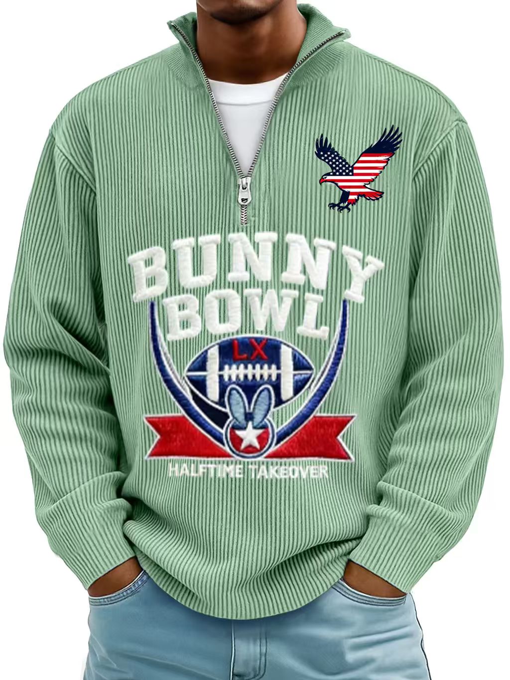 Men’s Cozy Cashmere-Blend Sweatshirt Inspired by Classic Rugby Style
