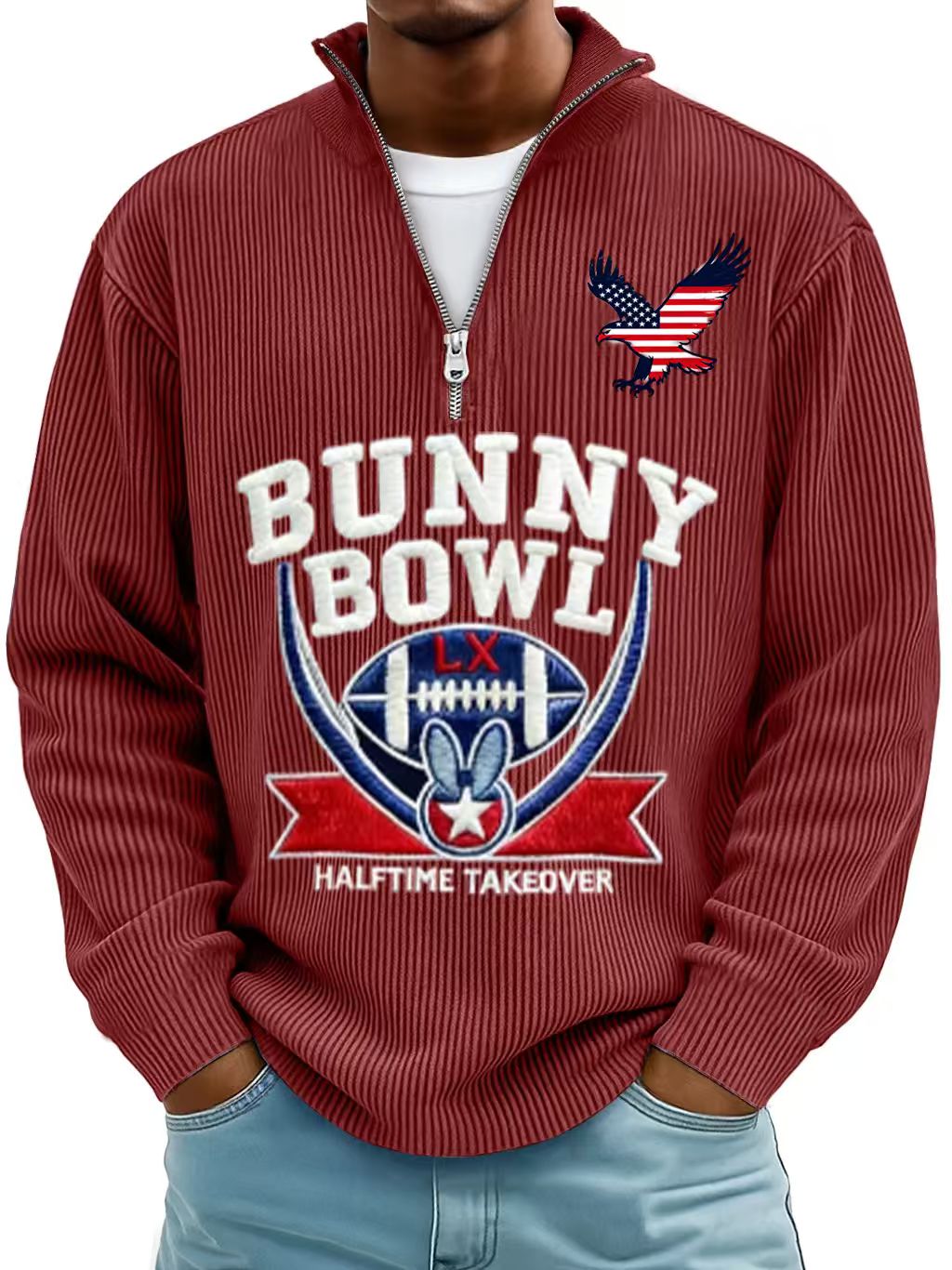 Men’s Cozy Cashmere-Blend Sweatshirt Inspired by Classic Rugby Style