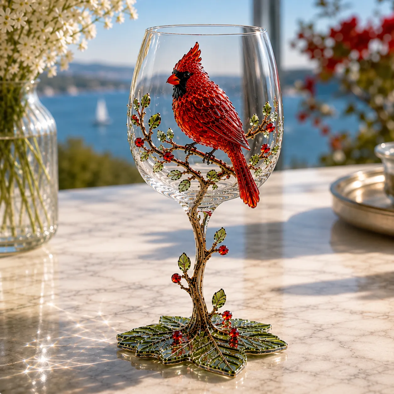 🐦3D Bird Wine Glass Collection Gift Box Set✨