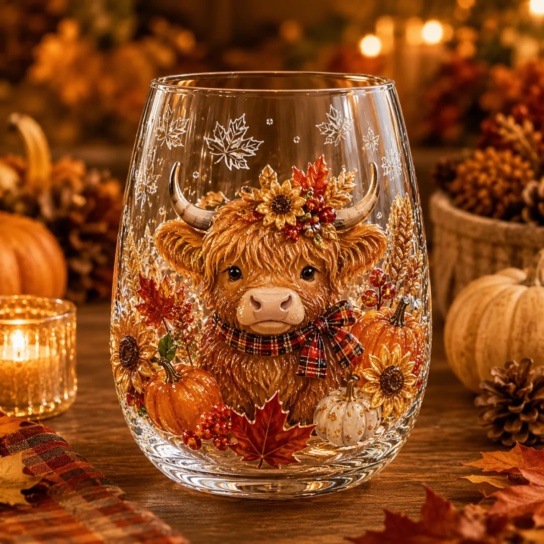 🔥 Last Day 50% OFF –🍂✨Autumn Harvest Glass Cup Set