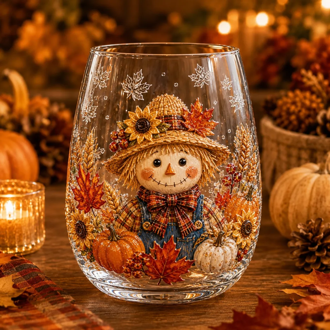 🔥 Last Day 50% OFF –🍂✨Autumn Harvest Glass Cup Set
