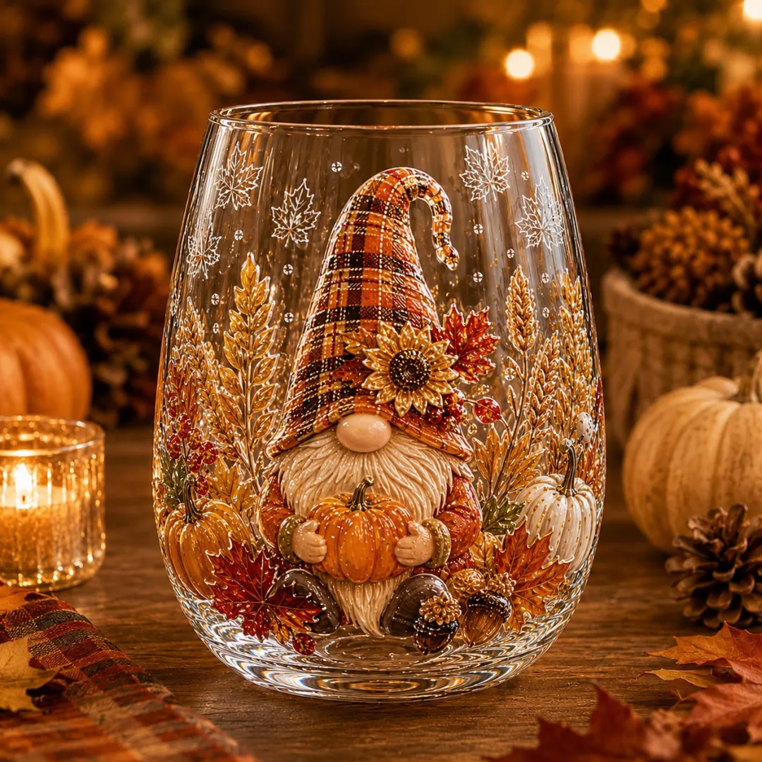 🔥 Last Day 50% OFF –🍂✨Autumn Harvest Glass Cup Set