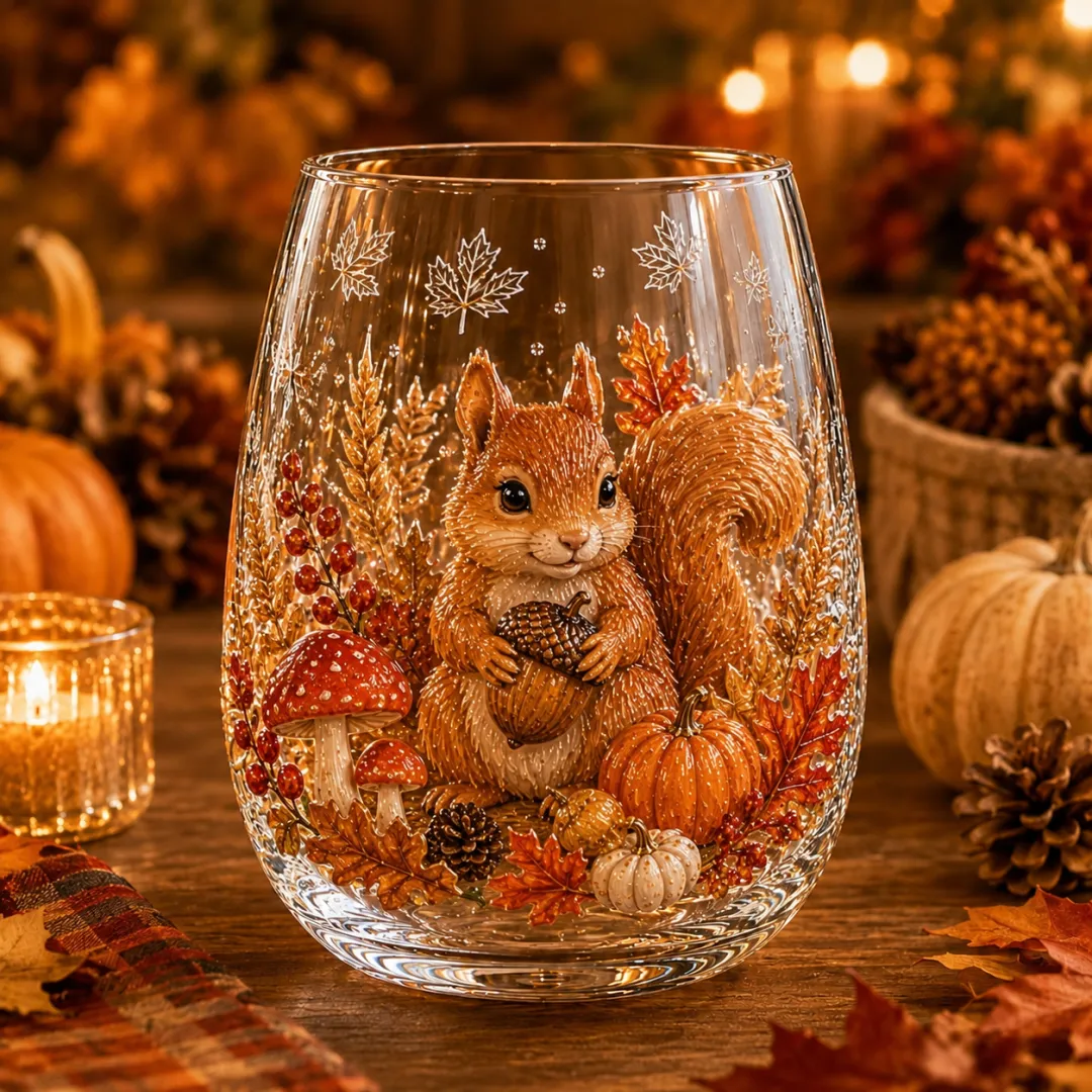 🔥 Last Day 50% OFF –🍂✨Autumn Harvest Glass Cup Set