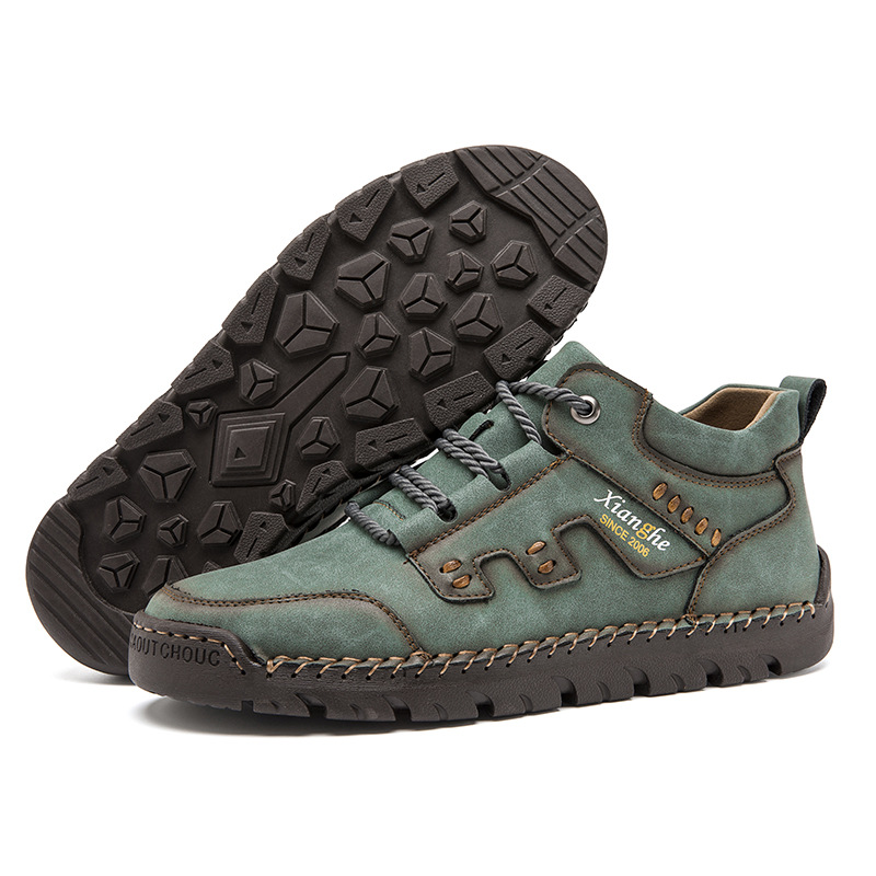 ⏰ 50% Off - 2026 New Men's High-Top Lace-Up Outdoor Leather Boots