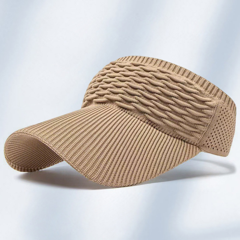 Womens Foldable Upf Sun Visor Hat Packable Wide Brim Beach Sports Cap