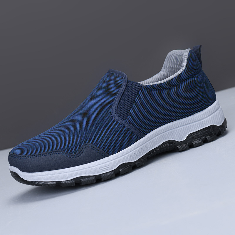 Anti-slip soft-soled orthotic men's walking shoes/hiking shoes