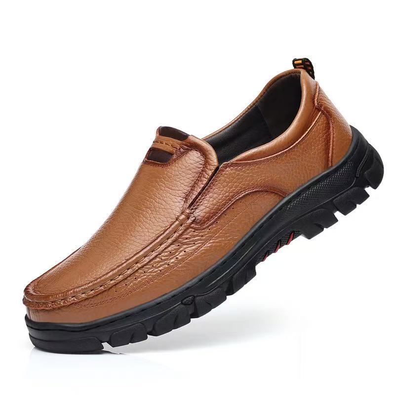 ⏰ 50% Off - Men's Genuine Leather Soft-Soled Non-Slip Orthopedic Painless Walking Shoes