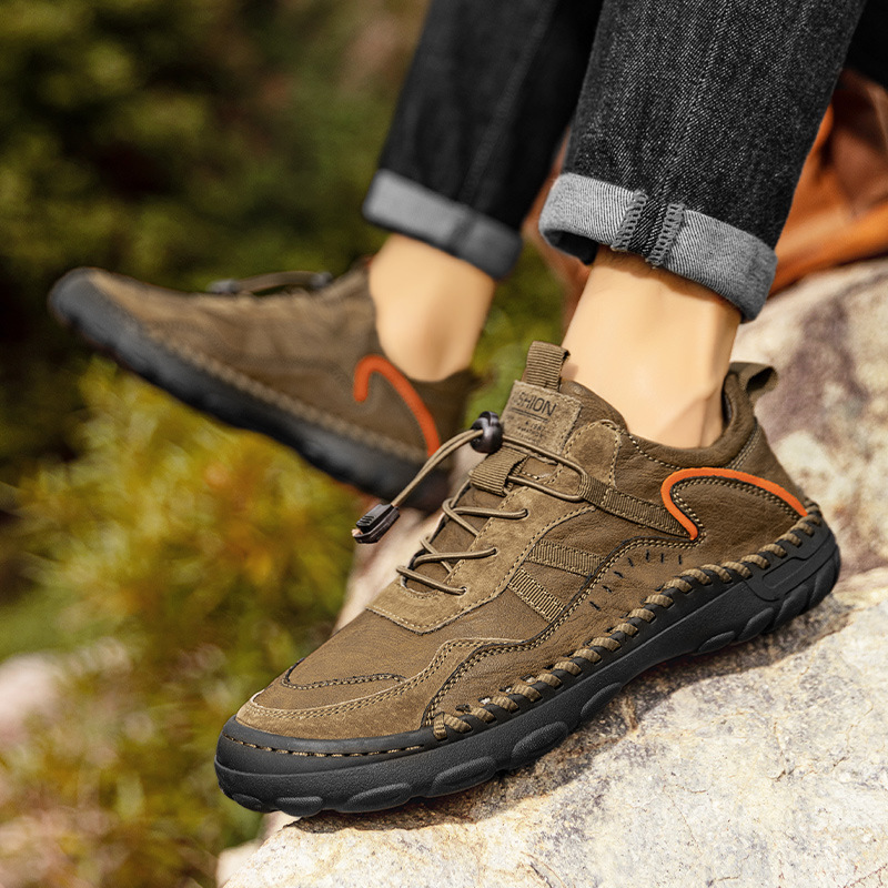 ⏰ Last day! 60% off! 🔥 Hand-stitched men's comfortable orthopedic walking leather shoes