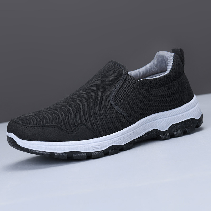 Anti-slip soft-soled orthotic men's walking shoes/hiking shoes