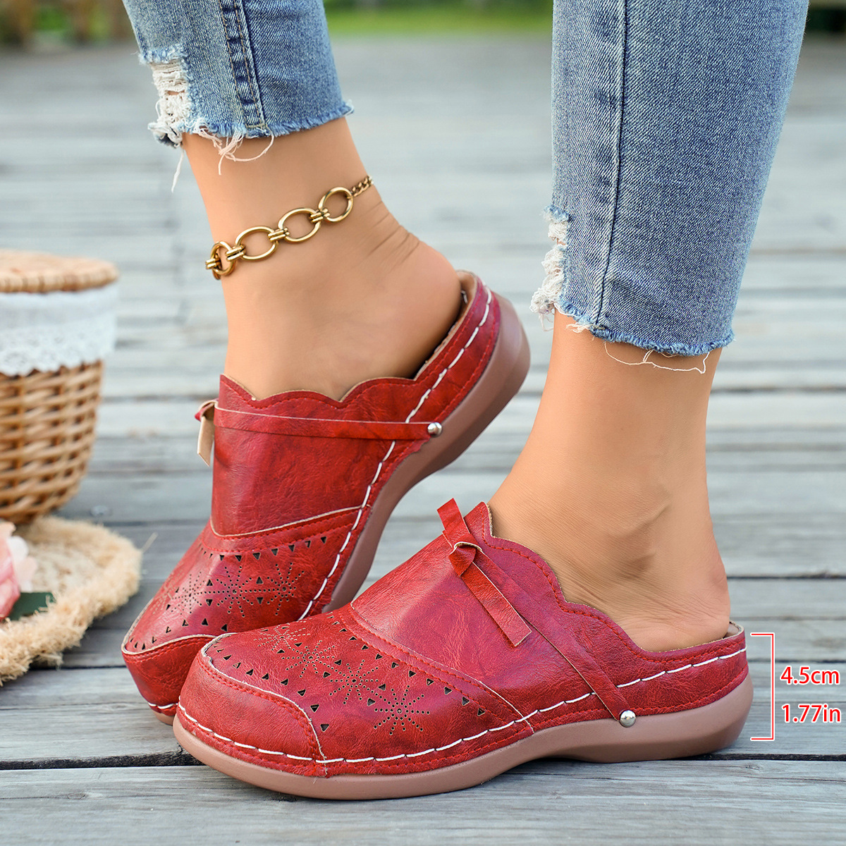 🔥 Last Day of Sale: 50% Off — Women's Bow-Detail Orthopedic Sandals (Semi-Enclosed)
