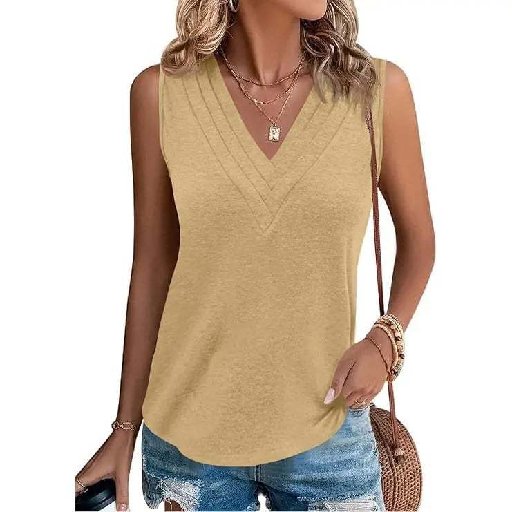 🎁✨Women V Neck Tank Tops Dressy Casual Summer Loose Fit Sleeveless Shirts Blouse Comfy Womenswear Soft Basic 🎁✨Women V Neck Tank Tops Dressy Casual Summer Loose Fit Sleeveless Shirts Blouse Comfy Womenswear Soft Basic 🎁✨Women V Neck Tank Tops Dressy C