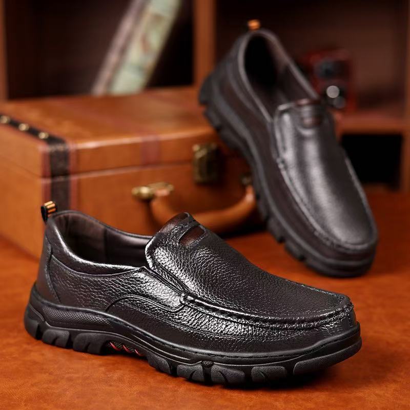 ⏰ 50% Off - Men's Genuine Leather Soft-Soled Non-Slip Orthopedic Painless Walking Shoes
