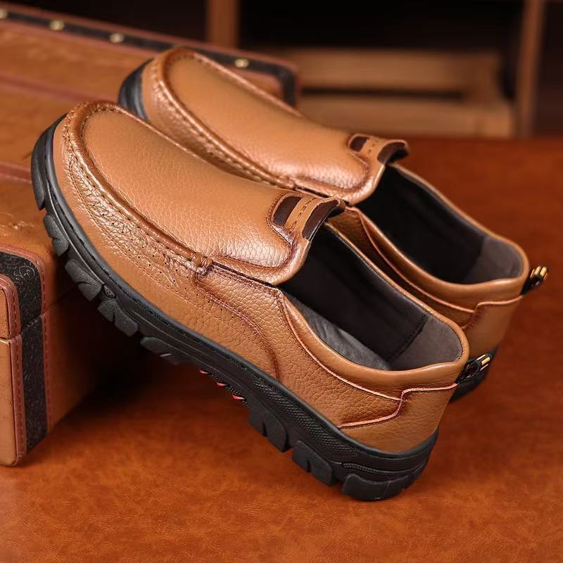 ⏰ 50% Off - Men's Genuine Leather Soft-Soled Non-Slip Orthopedic Painless Walking Shoes