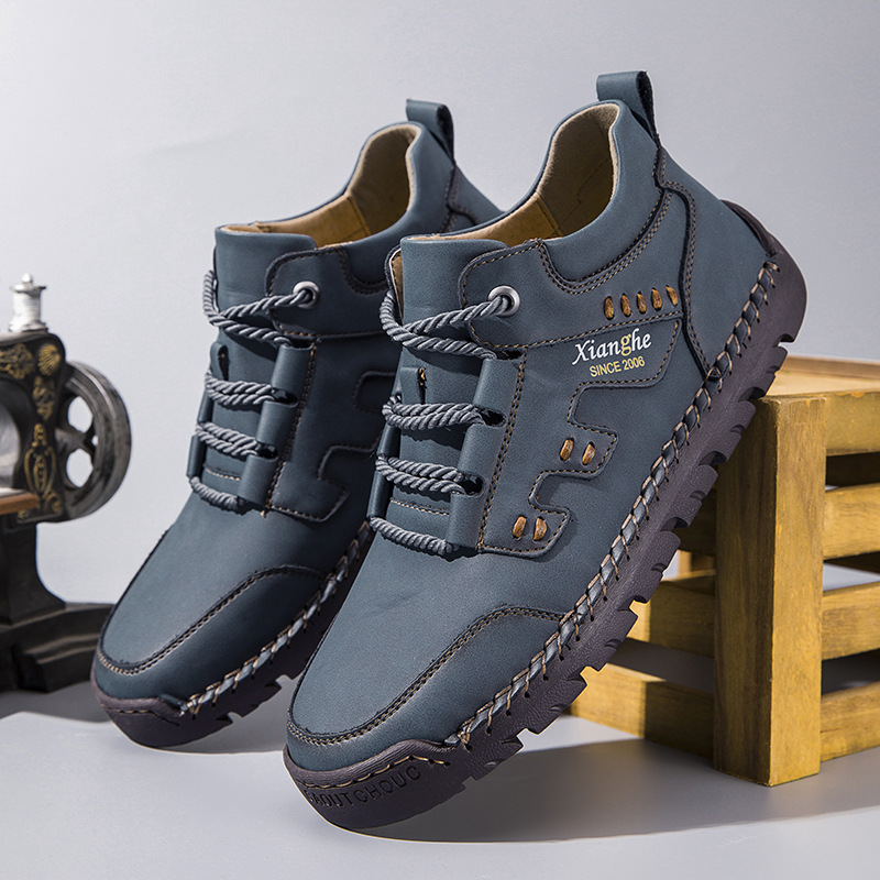 ⏰ 50% Off - 2026 New Men's High-Top Lace-Up Outdoor Leather Boots