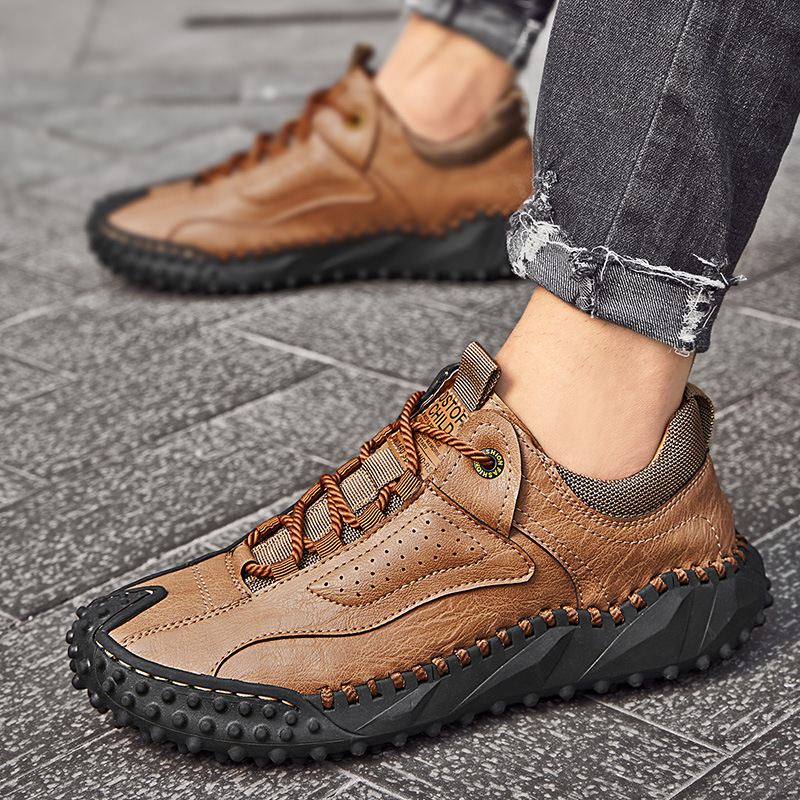 🔥Today only, 50% off!🔥 Men's genuine leather non-slip corrective shoes, for pain-free walking.