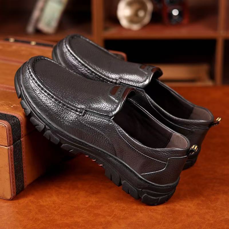 ⏰ 50% Off - Men's Genuine Leather Soft-Soled Non-Slip Orthopedic Painless Walking Shoes