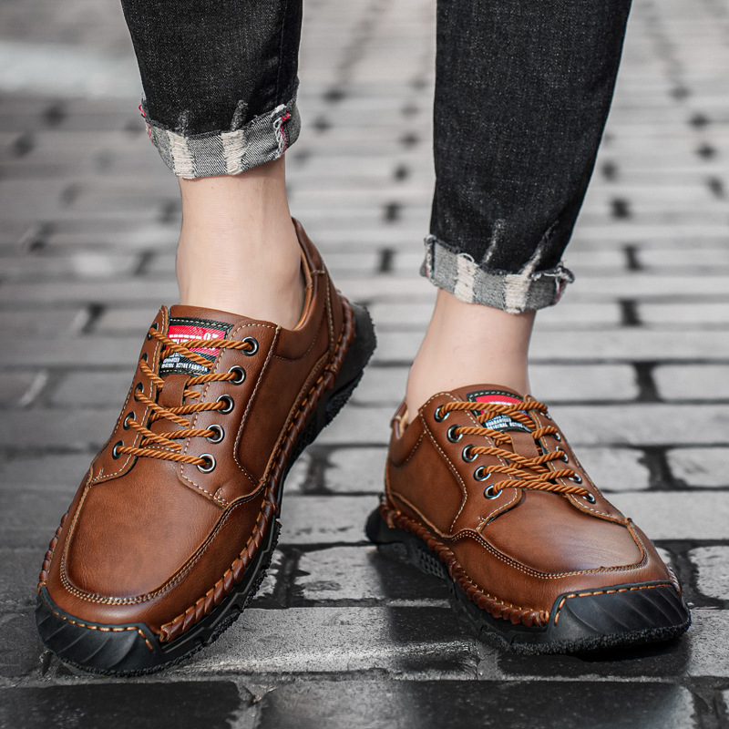 ⏰ Last day! 55% off! 🔥 Handmade men's waterproof, comfortable, and orthopedic walking shoes.