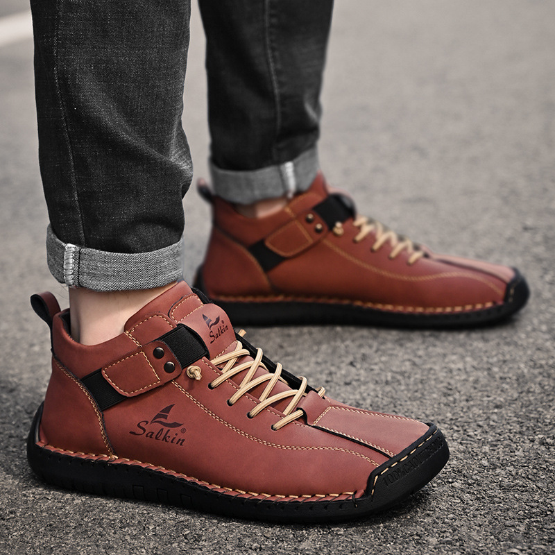 ⏰LAST DAY 70% OFF🔥Men's Casual Leather Arch Support Non-slip Wear-resistant Slip-on Loafers