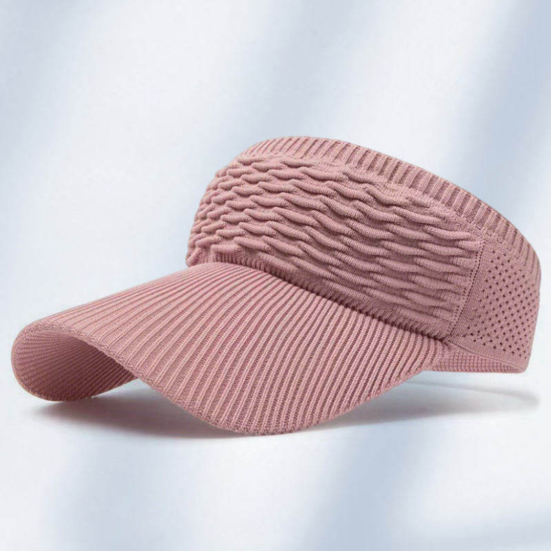Womens Foldable Upf Sun Visor Hat Packable Wide Brim Beach Sports Cap