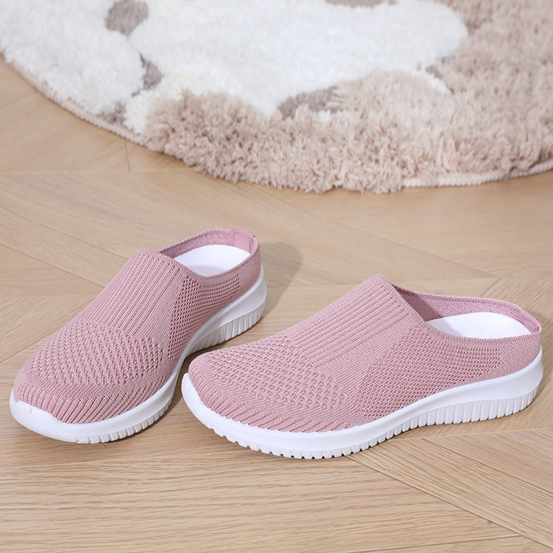 Women’s Breathable Knit Slip-On Walking Shoes