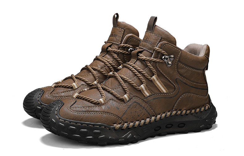 ⏰ 50% off - Men's Genuine Leather Mid-Top Non-Slip Orthopedic Shoes