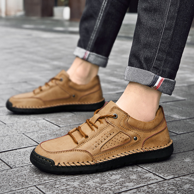 ⏰ 50% off - Men's Genuine Leather Waterproof Non-slip Orthopedic Shoes