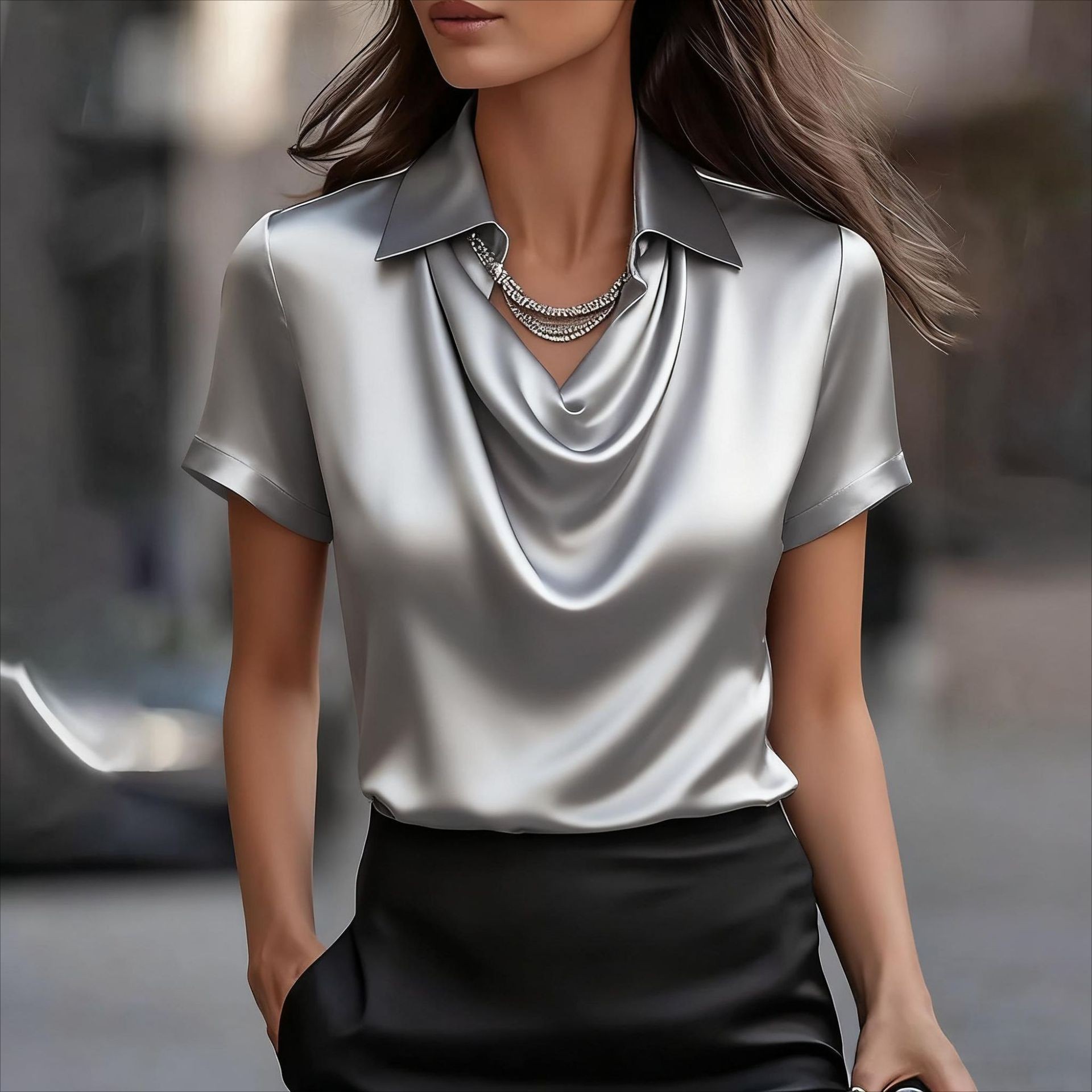 Women Can’t Get Enough of This Cozy Satin Blouse