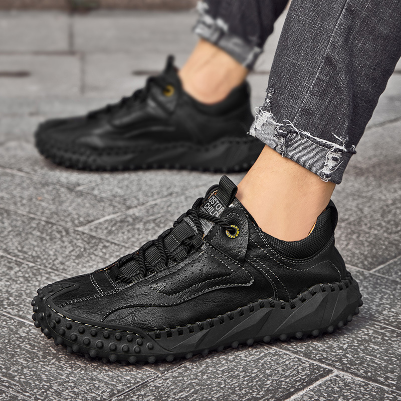 🔥Today only, 50% off!🔥 Men's genuine leather non-slip corrective shoes, for pain-free walking.