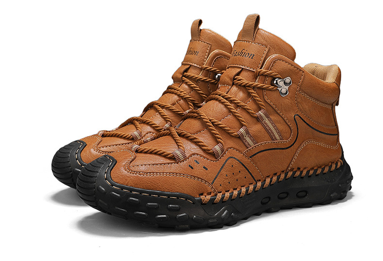 ⏰ 50% off - Men's Genuine Leather Mid-Top Non-Slip Orthopedic Shoes