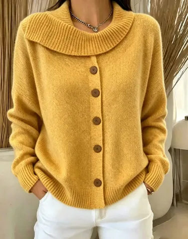 CLEARANCE SALE🔥Women's Cozy Button-Up Knit Cardigan
