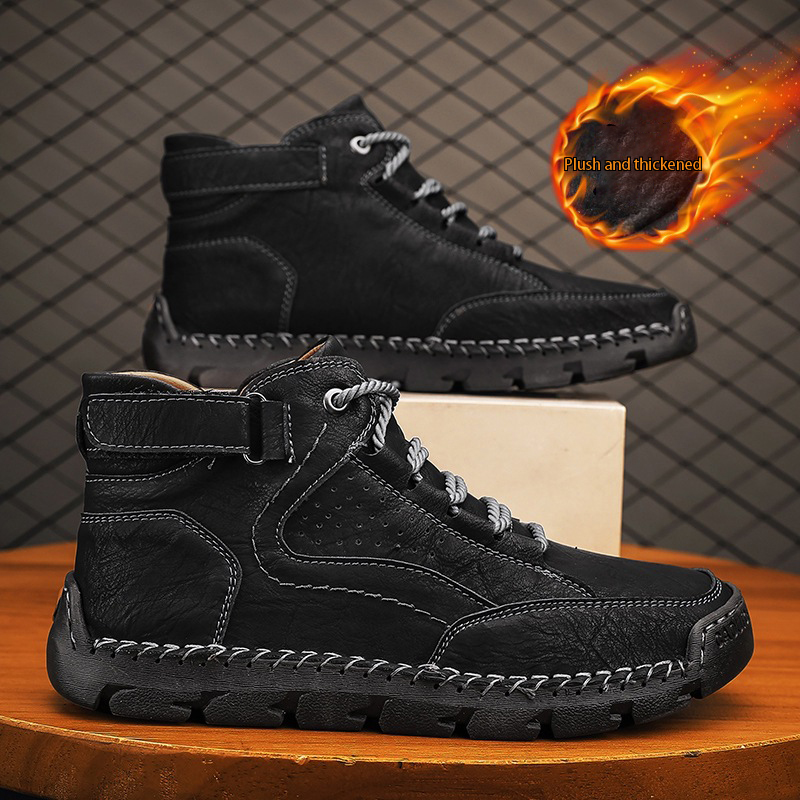 ⏰Limited Time Sale 70% OFF-Handcrafted men's orthopedic leather boots with arch support