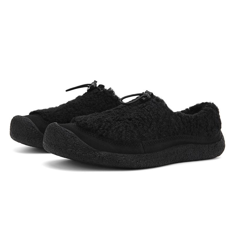 🔥🔥New product launched🔥🔥-Women's new style lamb hoof/bear paw design, flat, warm, outdoor fur-lined Birkenstock-style cotton shoes.