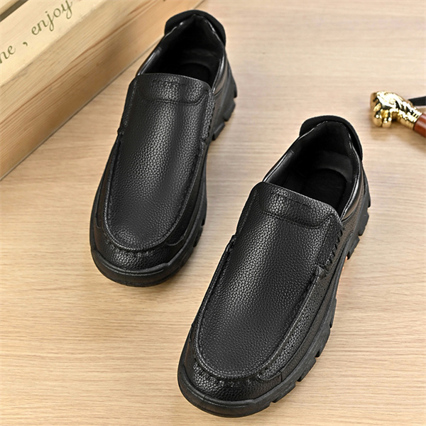 Men's genuine leather soft sole non-slip waterproof casual loafers