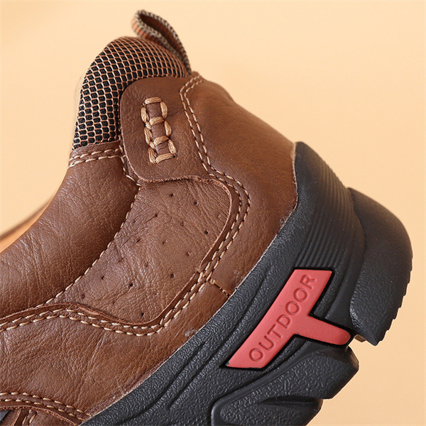 Men's genuine leather cushioned non-slip casual business shoes