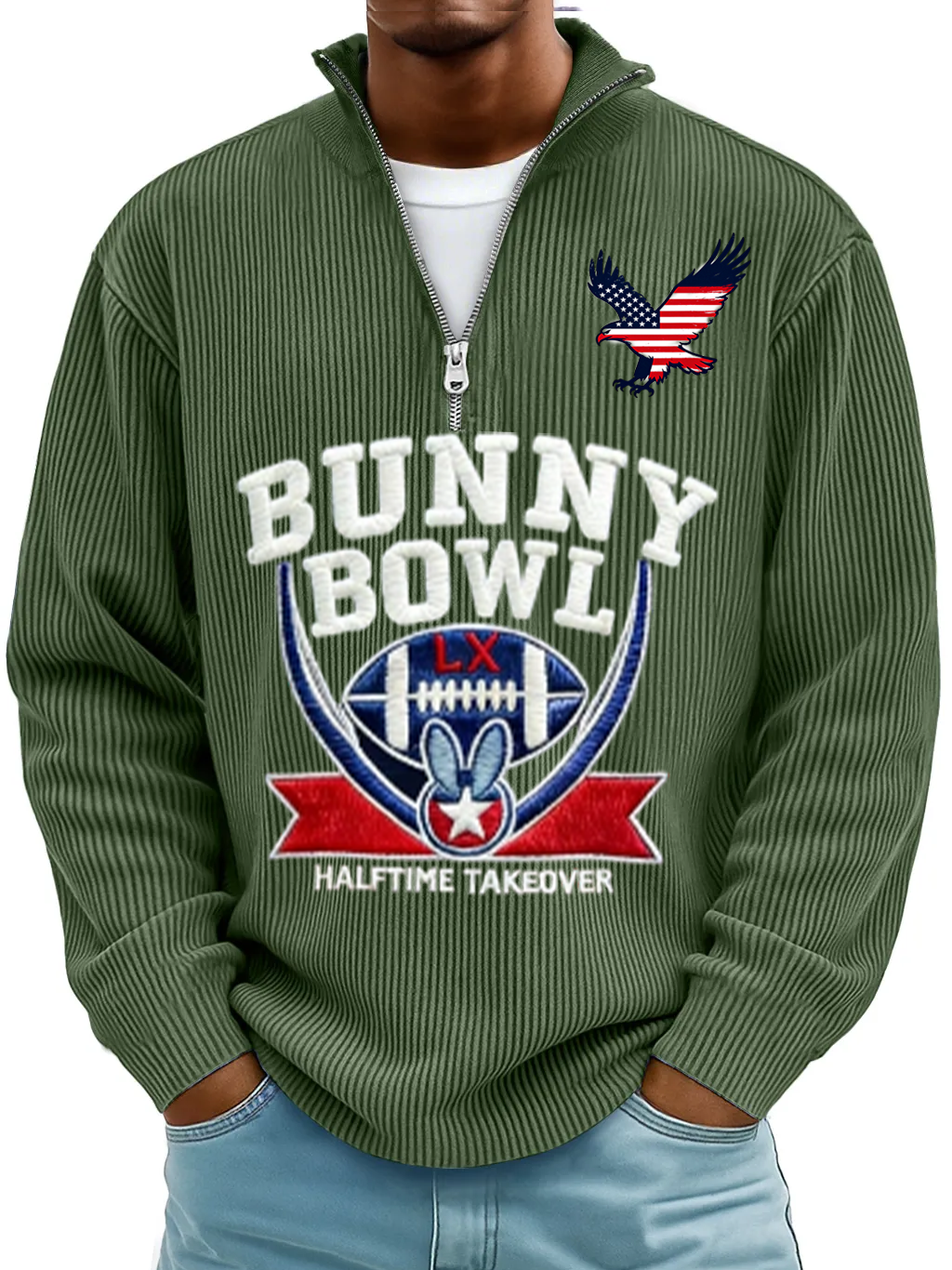 Men’s Cozy Cashmere-Blend Sweatshirt Inspired by Classic Rugby Style