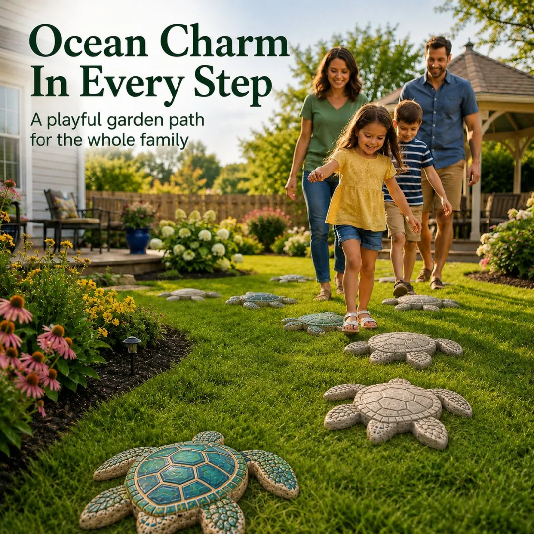 💥 LAST DAY 50% OFF🌊 Reusable Ocean Theme Garden Art Mold – Make Your Garden Truly One of a Kind